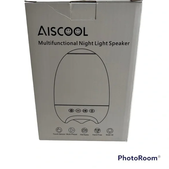 Aiscool Multifunctional Night Light (Blue Tooth) Speaker 7 Color LED New